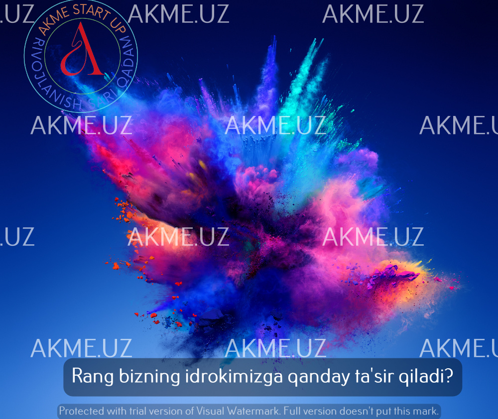 Rang bizning idrokimizga qanday ta’sir qiladi?