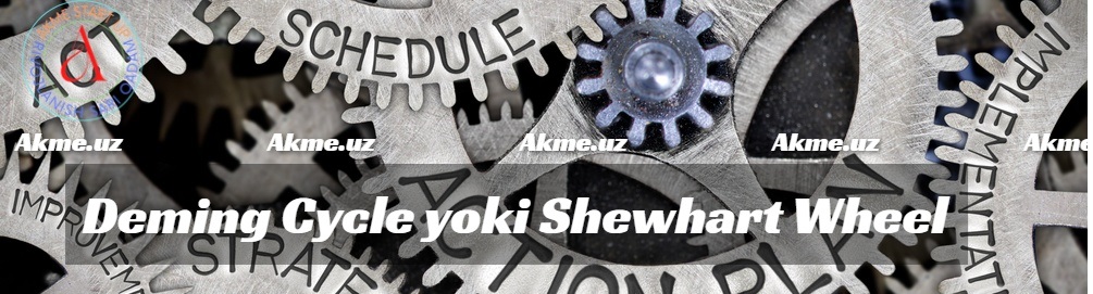 Deming Cycle yoki Shewhart Wheel.PDCA sikli nima?