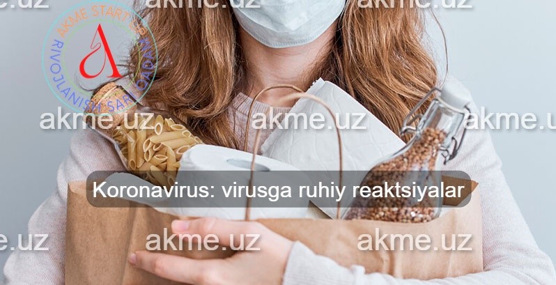 Koronavirus: virusga ruhiy reaktsiyalar