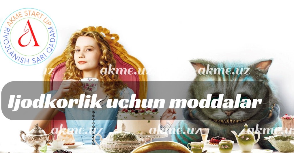 Ijodkorlik uchun moddalar 