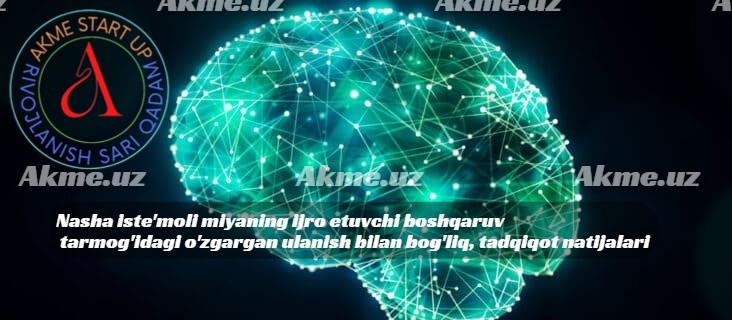 Nasha iste’moli miyaning ijro etuvchi boshqaruv tarmog’idagi o’zgargan ulanish bilan bog’liq, tadqiqot natijalari