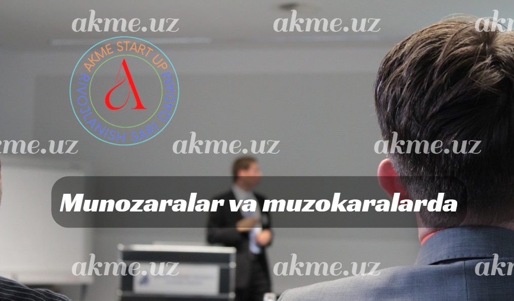 Munozaralar va muzokaralarda