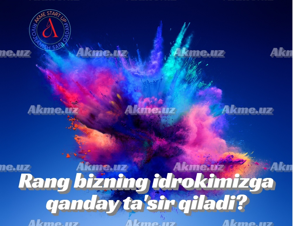 Rang bizning idrokimizga qanday ta’sir qiladi?