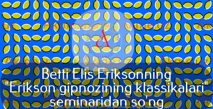 Betti Elis Eriksonning “Erikson gipnozining klassikalari” seminaridan so’ng