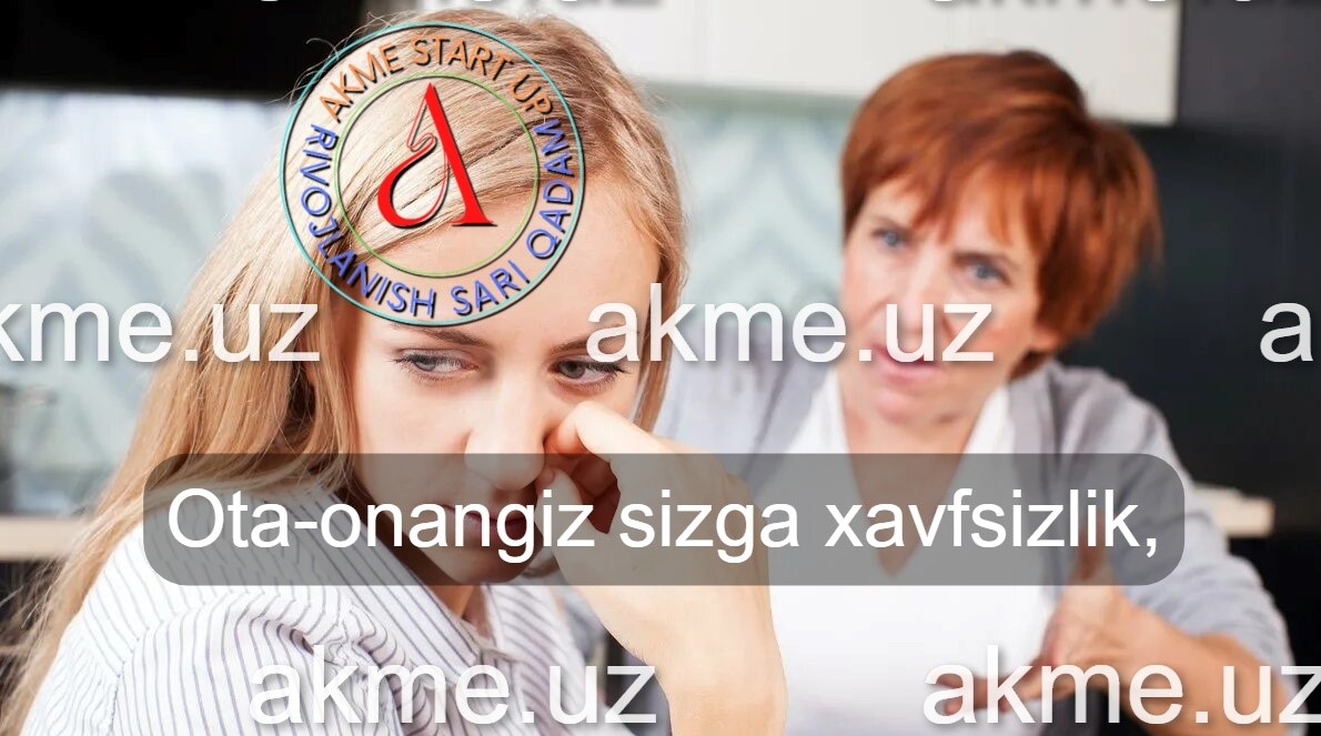 Ota-onangiz sizga xavfsizlik, 