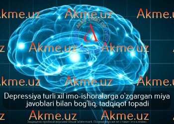 Depressiya turli xil imo-ishoralarga o’zgargan miya javoblari bilan bog’liq, tadqiqot topadi